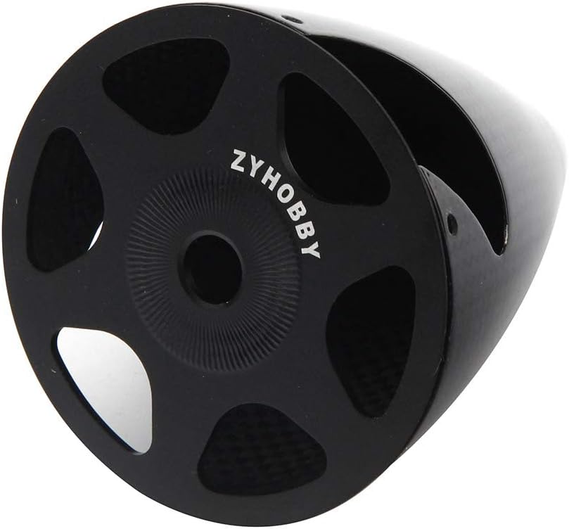 RC Spinner 2.75inch Carbon Fiber Spinner 2 Blade with Anodized Aluminium Back Plate for Gas RC Plane