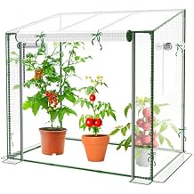 Mini Greenhouse, 47.2L x31.5W x47.2H Greenhouses for Outdoors and Indoor, Durable Green House Kit with Window, Thicken PE Cover, Clear Mini Portable Garden Plant Green House