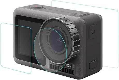 wyxhkj Satz GehArtetes Glas Film Dual Screen Protector Kameraobjektiv FAr DJI OSMO Action Karat Kamera wyxhkj Satz GehArtetes Glas Film Dual Screen Protector Kameraobjektiv FAr DJI OSMO Action Karat Kamera