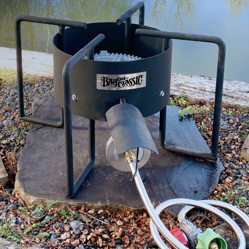 Bayou Classic Kab6 Bayou Banjo Cooker - Propane Burner For Outdoor Cooking, Outdoor Stove - Crawfish Boiler, Homebrew Burner - Large Stock Pots - Fish Boil, Gumbo, Soup, Stew, Brewing, Tamales #TOP2