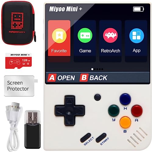 Miyoo Mini Plus - Consola de juegos de mano, consola de videojuegos...