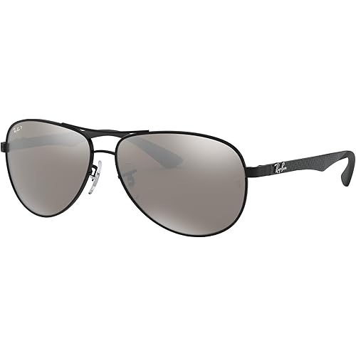 Ray-Ban Men's RB8313 Carbon Fiber Aviator Sunglasses