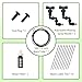 Eadabok Reptile Terrariums Misting Accessories kit, 2PCS Adjustable Reptile Mister Nozzles, with 16ft 1/4 inch Tube, Black