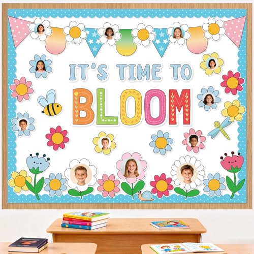 Spring Floral Bulletin Board Decorations