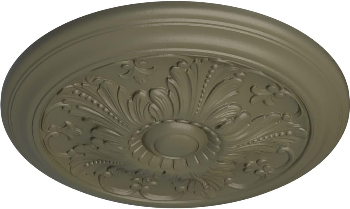 Ekena Millwork CM17VISSFDecorative Ceiling Medallions Modeled After Original Historical Patterns & Designs, Spartan Stone