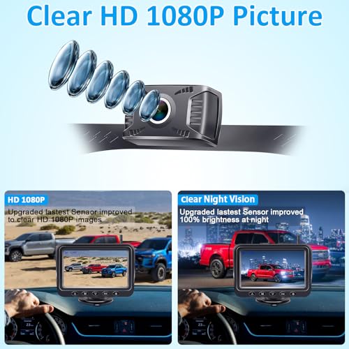 Rohent 5-Inch Wireless Backup Camera For Trucks: Strong Signal Hd 1080P Rear View Camera Easy To Install thumb #5