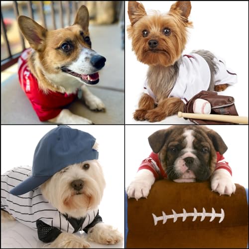 Eiteehkr Custom Dog Football Shirt Sport Fan Personalized Dog Jersey For Small Medium Large Dogs Cats thumb #3