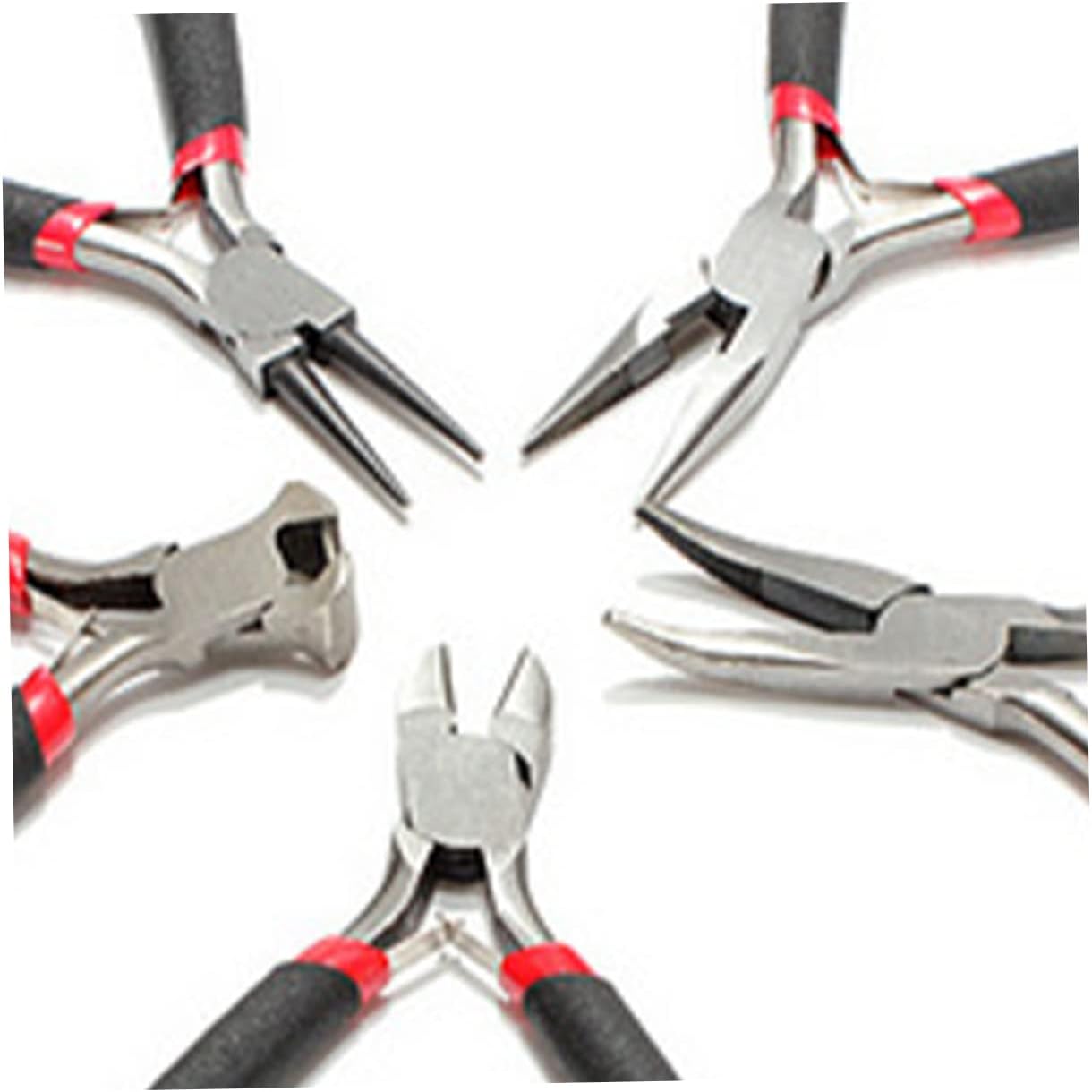 Mini Jewelry Plier Set for DIY Crafts and Repair, 5Pcs