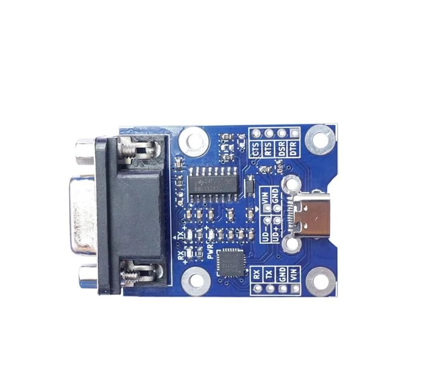 USB to RS232 DB9 Female Module with CP2102 Chip - USB C-Type to Serial Converter-image-32