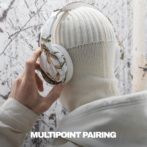 Image of Skullcandy Crusher ANC 2 Wireless Over-Ear Bluetooth Headphones with Multi-Sensory Bass, Active Noise Cancelling, Up to 60 Hours Battery, Microphone for iPhone Android - Realtree Edge Colors White