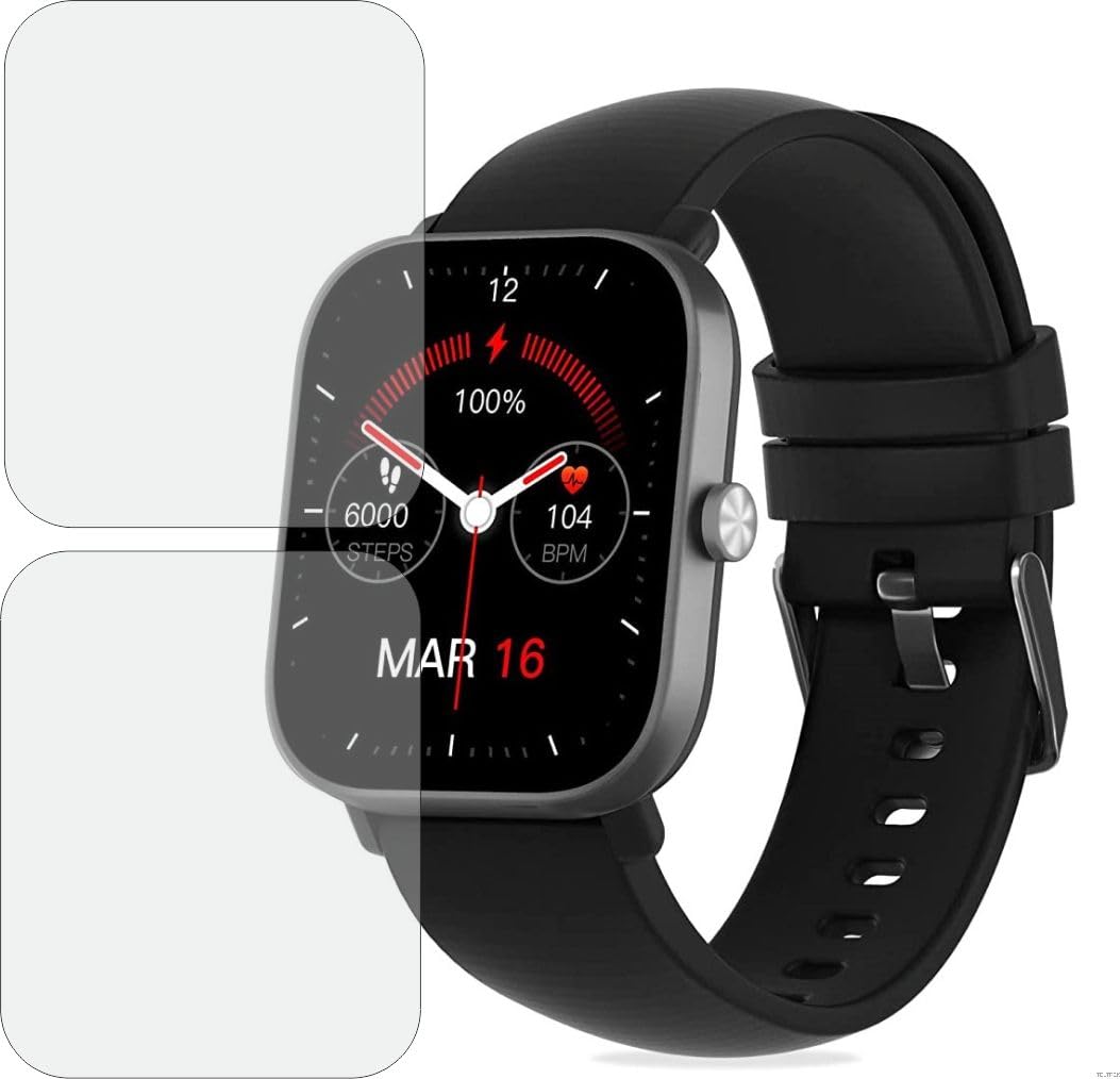 TELTREK SmartWatch Screen Guard for MUSTARD TEMPO (Pack of 2)
