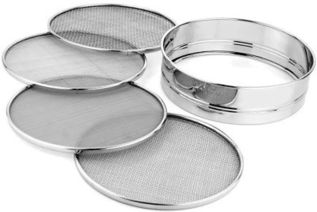 Uratech Atta Chalni 9 Steel Sieve - Fine Mesh Stainless Steel Flour Strainer