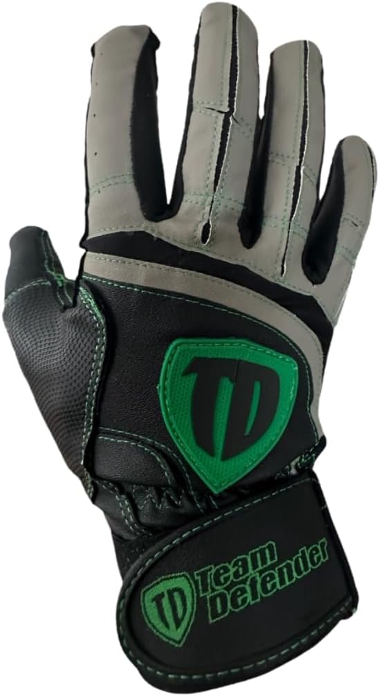 Team Defender Pro Series Protective Catcher's Glove Gray | Black Large
