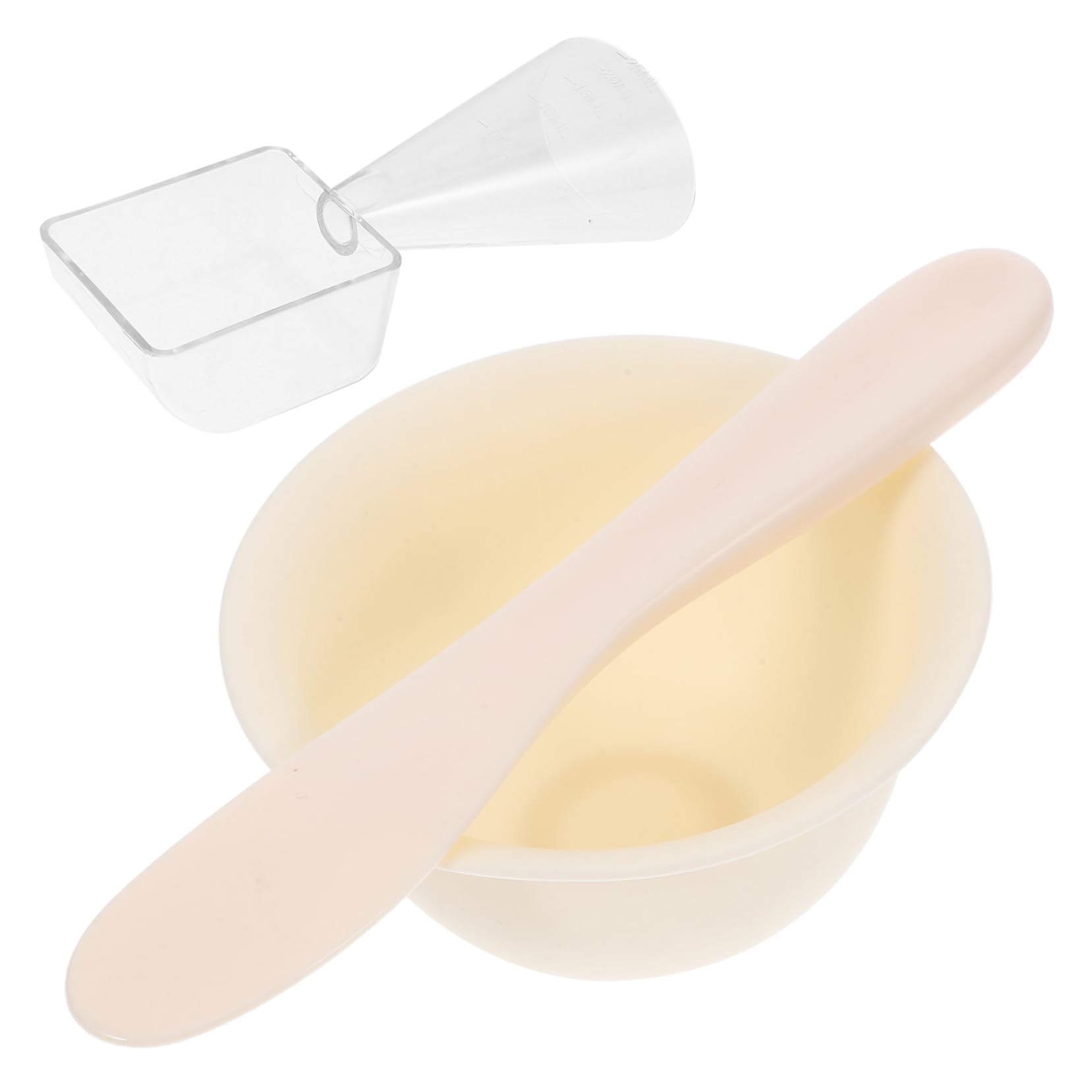 Mikinona Diy Mask Accessories Kit Silicone Face Mask Bowl Mask Applicator Silicone Seasoning Bowl for Skincare