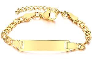 Personalized Baby Name Bar ID Bracelet - A Cherished Keepsake for Your Little One