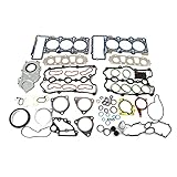 INGKAN GELUOXI HS54834 Engine Cylinder Head Valve Cover Gaskets Seals Set Compatible with 2009-2015 A4 A6 A8 Q5 Q7 3.0 TFSI Replace OE 06E103148AG 06E103149AG