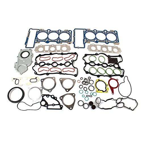INGKAN GELUOXI HS54834 Engine Cylinder Head Valve Cover Gaskets Seals Set Compatible with 2009-2015 A4 A6 A8 Q5 Q7 3.0 TFSI Replace OE 06E103148AG 06E103149AG