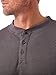 Wrangler Authentics Men's Long Sleeve Waffle Henley, Dark Charcoal, Medium