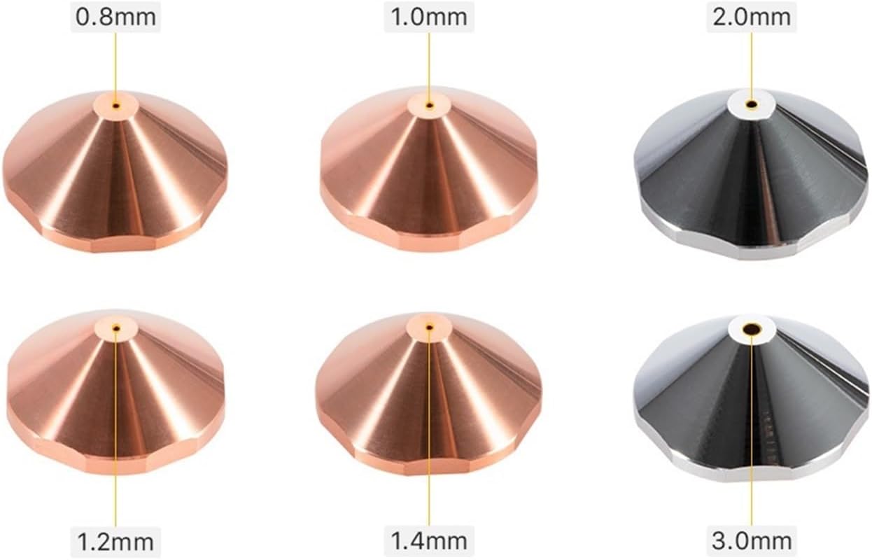 Fiber Laser Nozzles Single & Double Layers Dia.25mm H15mm M11 1Pcs