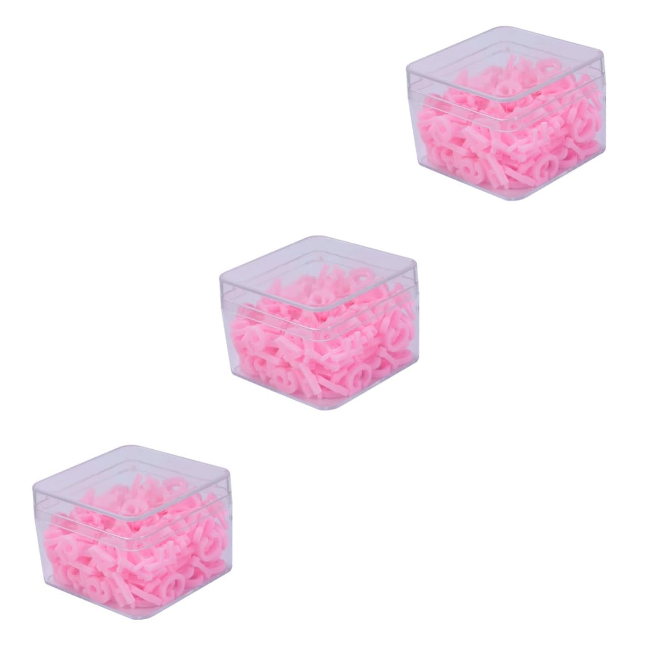 Perles alphabétiques SHINEOFI 600 pièces roses pour charms