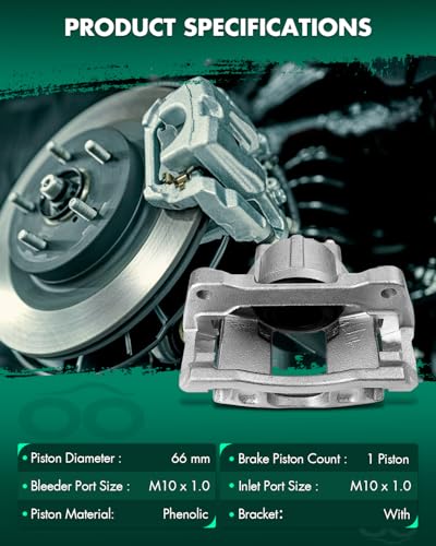 Image of SCITOO Front Left+Right Brake Calipers With Bracket 18B5045 18B5044 Compatible For Chrysler 2008-2012 For Dodge 2007-2016 For Jeep 2007-2012 For Ram 2012 For Volkswagen 2009-2012