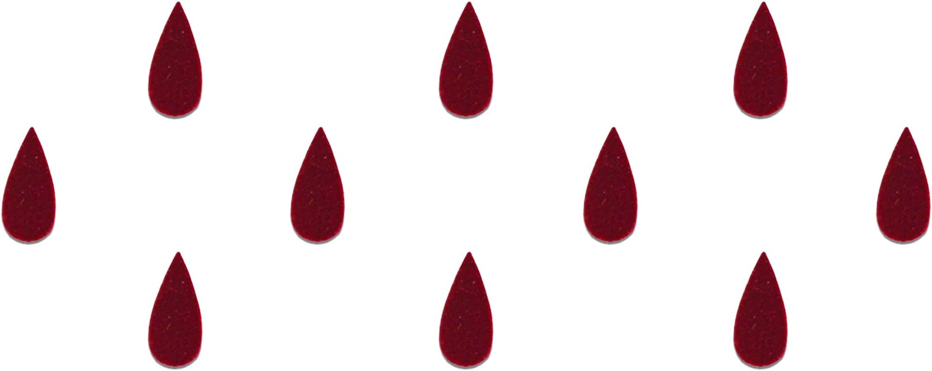 Comet Busters Basic Maroon Tear Drop Bindis (10 mm)(BV782)