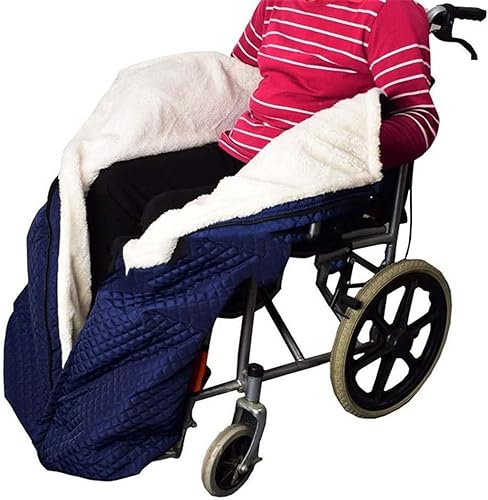 YOMQLJXB Wheelchair Blanket - Waterproof Fleece Lined Wheelchair Cozy Cover for Adults Warm Covers for Legs and Lower Body