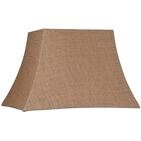 Natural Burlap Medium Rectangle Lamp Shade Cover