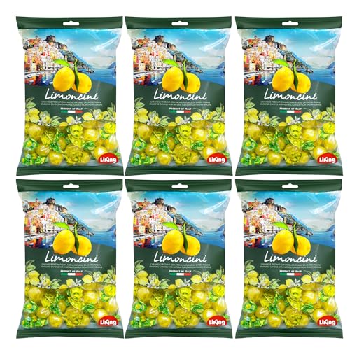 Sanniti Limoncini Frizzanti Candy | Sparkling Candies with Natural Flavor Made with Italian Lemons |...