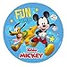 Dekora - Décoration Coméstible en Forme de Disque pour Gâteaux d'Anniversaire pour Enfants de Mickey Mouse - 15,5 cm