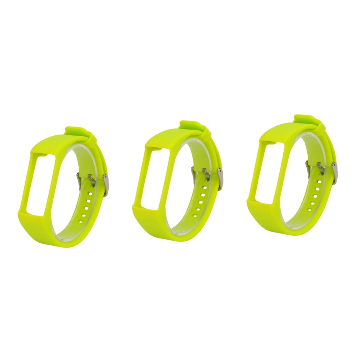 Artibetter 3piezas Correa De Reloj De Silicona Para Pulsera Inteligente De Moda Color Lima Diseño Cómodo y Estiloso Para Uso Diario