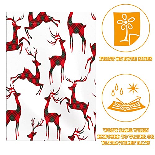 Drapeau de jardin cerf de Noël pour une décoration extérieure magique