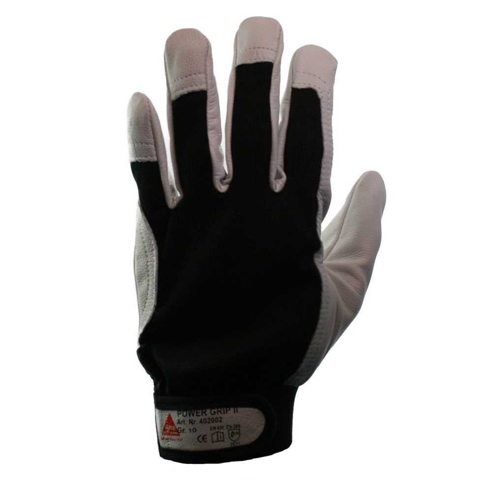 Hase Arbeitshandschuhe Power Grip II Größe 9, Ziegennappaleder 10 Stk