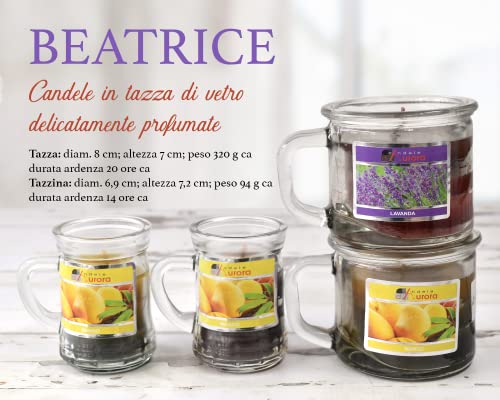 Set 4 Candele, 2 Piccole Mango, 1 Media Lavanda, 1...