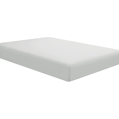 Sfoothome Fitted Bottom Sheet for Mattress, King Size Light Gray Single Microfiber Fitted Sheet with Deep Pocket