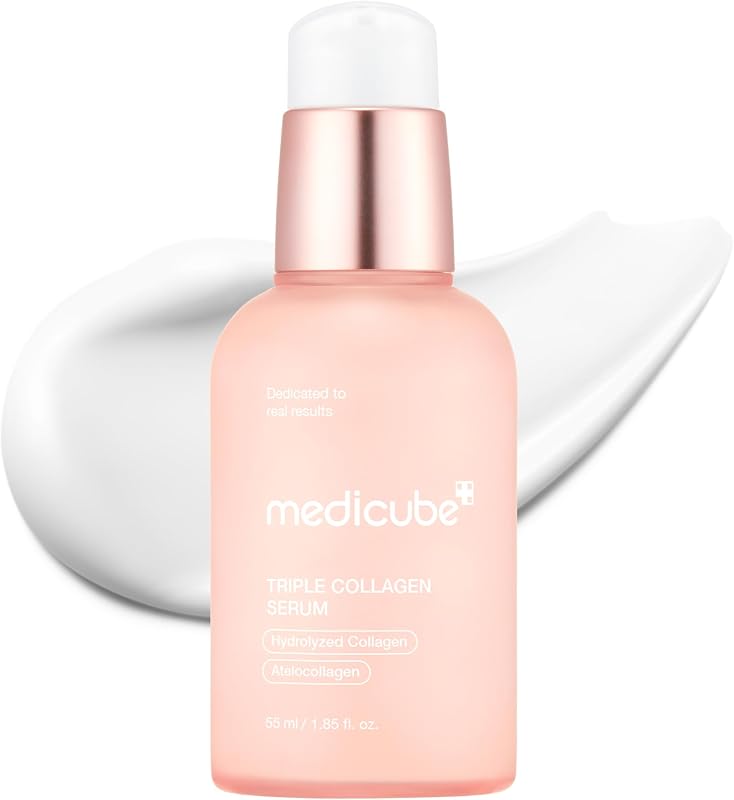 Suero triple de colágeno para nutrición | Suero ligero con complejo triple de colágeno, niacinamida y ácido hialurónico, cuidado de la piel coreano, 1.85 fl.oz
