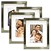 MCS 8X10 Gallery Picture Frame Matted to Display 5X7 Pictures Glass Front (Champagne)