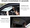 Protector Solar para Auto, para Kia Sonet 2023-2025, Parasol Plegable Reflectante para Parabrisas, Bloqueo UV para Parabrisas Delantero, Autopartes, Negro 8
