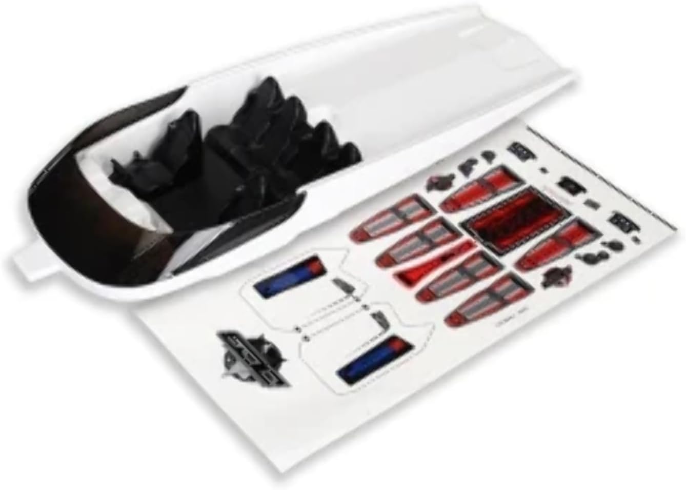 Traxxas TRA5765 Hatch, DCB M41, white (no graphics) (fully assembled)