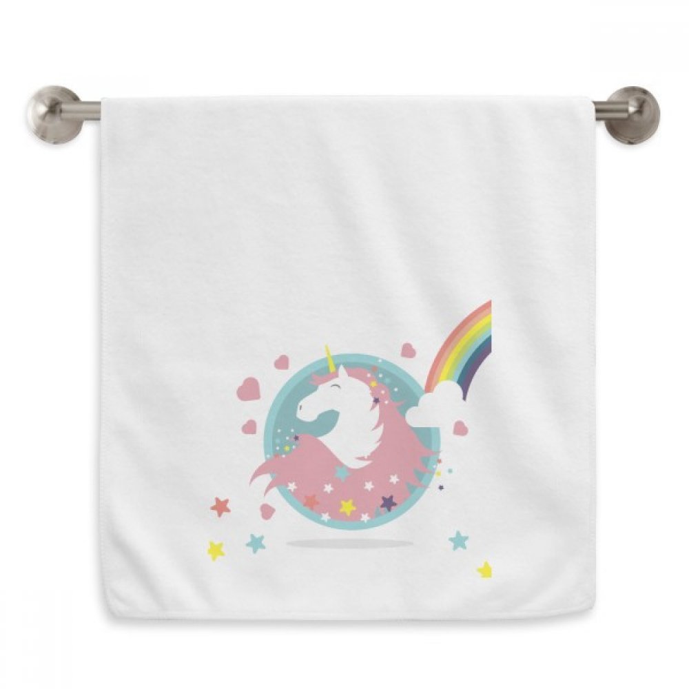 Serviette licorne nuage arc-en-ciel pour la toilette des enfants après le bain