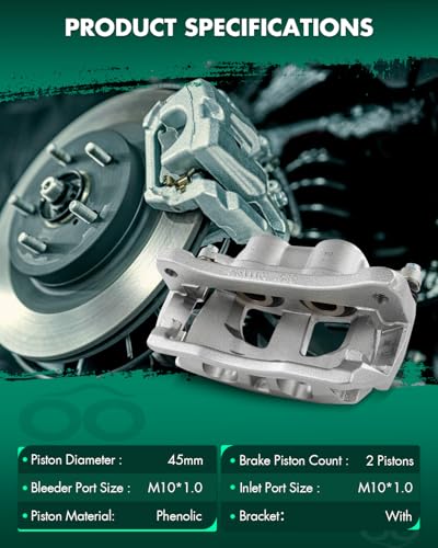 Image of SCITOO 18B5174 Rear Right Disc Brake Caliper Assembly w /Bracket For Dodge For Ram 2500 2009-2010,For Dodge For Ram 3500 2009-2010,For Ram For 2500 2011-2018,For Ram For 3500 2011-2018