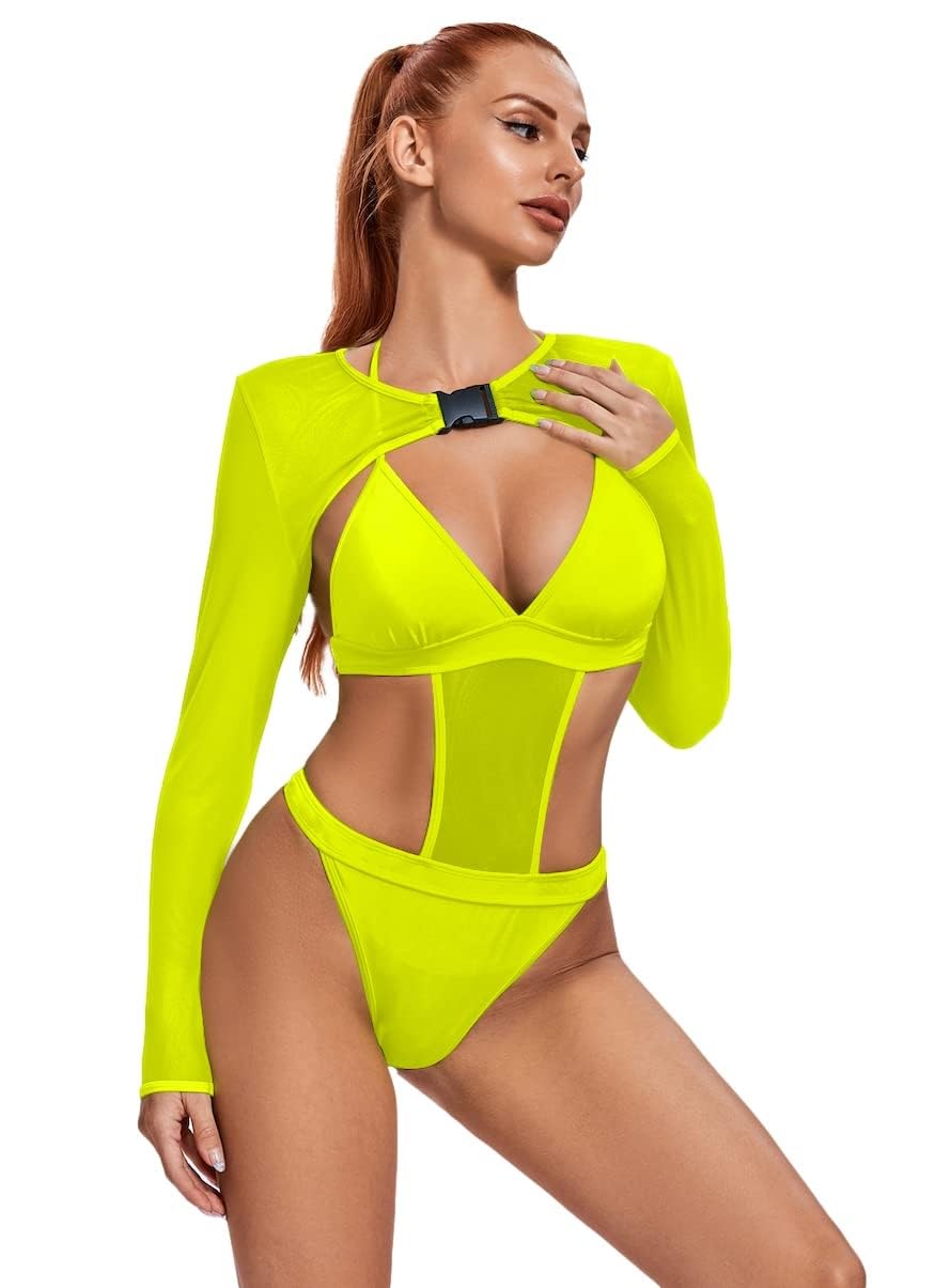 Costume ou combinaison jaune avec fermeture sur le devant pour adulte
