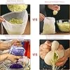 5 sacchetti per latte di noce, biologici, lavabili con coulisse, panno a maglia fine, riutilizzabili, a forma di ciotola, in nylon, con sacchetto filtro con coulisse