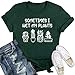 IFQ Garden Shirts for Women Plant Lover Crewneck T-Shirt Casual Gardener Short Sleeve Tee