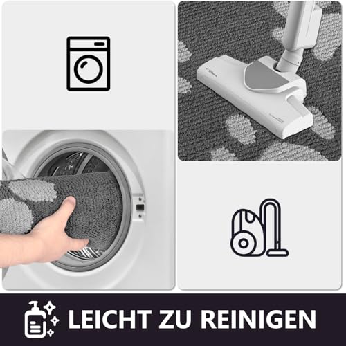 fannos Schmutzfangmatte Innen & Außen [50×80cm] – Fußmatte mit Rutschfester Unterseite | Saugstarke Fussmatte aussen/innen | Waschbare Schmutzmatte für Haustür & Eingangsbereich