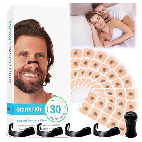 60er-Set magnetische Nasenstreifen & Nasenklammern (30 Paare) – Anti-Schnarchhilfe