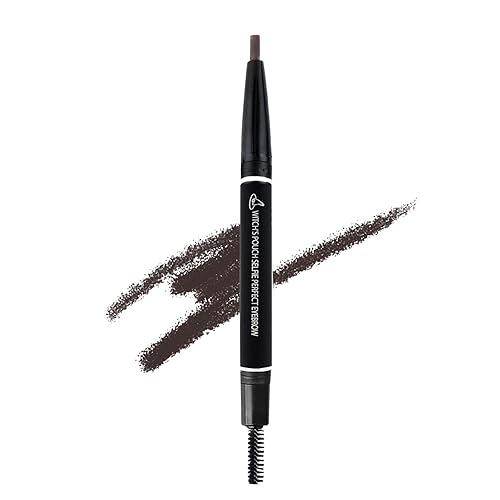 Lápices de cejas de color marrón grisáceo, definidor de estilista, lápices de cejas de doble cara para mujeres, punta fina, maquillaje de cejas,