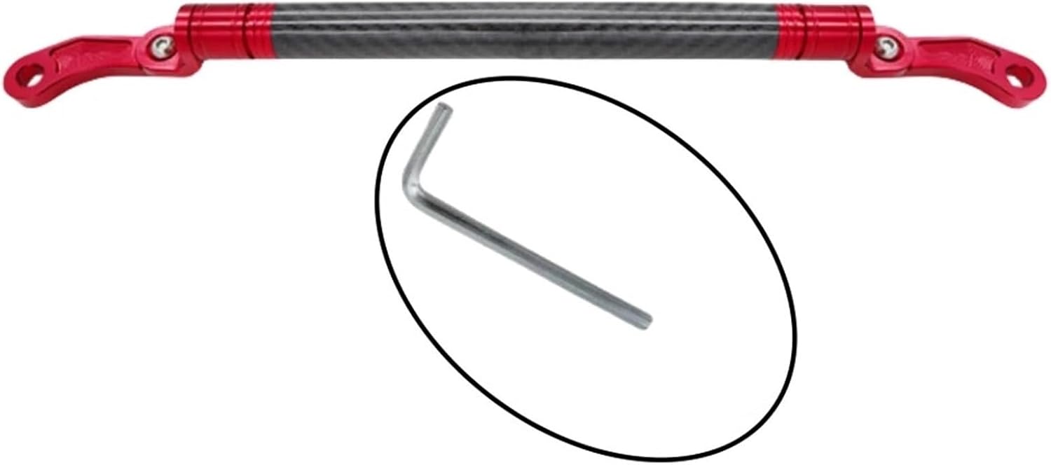 オートバイのハンドルバー オートバイ用カーボンファイバーバランスバー ユニバーサル多機能ハンドルバー アルミ合金製 長さ調節可能 バ