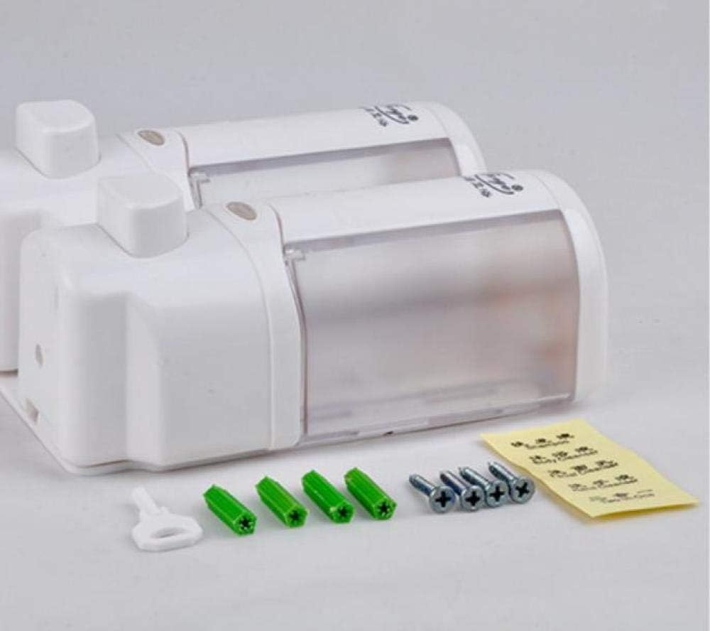 LF-jingjiemei Hotel soap dispenser hotel wall-mounted soap dispenser shampoo shower gel box bathroom hand sanitizer box to soap machine@red