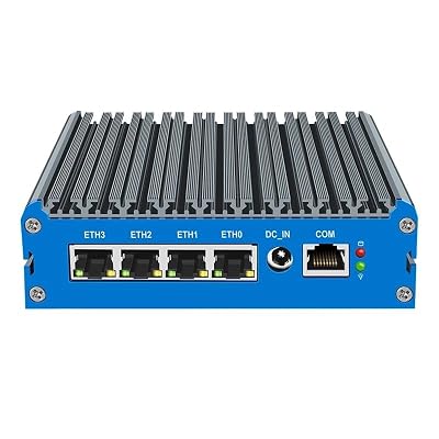UDPTCP Fanless Mini PC N5105 with DDR4 M.2 Nvme 4*i226 2.5G LAN, 2*USB2.0, 2*USB3.0,HDMI,DP,SIM Card Slot,Mini Desktop Computer Support Dual Band WiFi for Industry Business,8GB RAM 128GB SSD